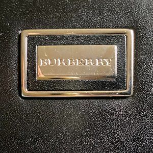 Authentic Burberry Black Leather Shoulder Bag